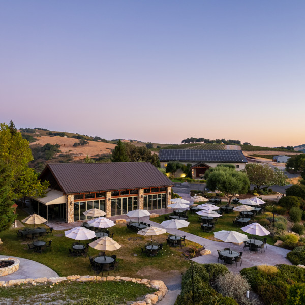 Calcareous Tasting Room and Winery from Above